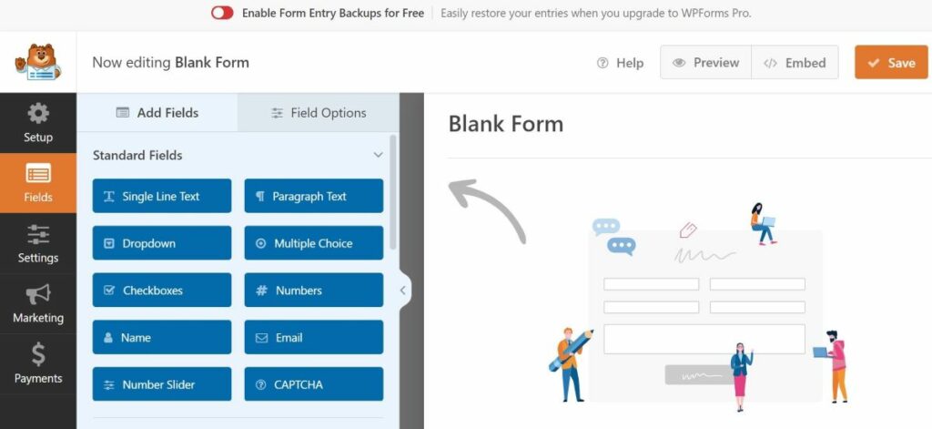 WordPress plugins for blogs: WPforms